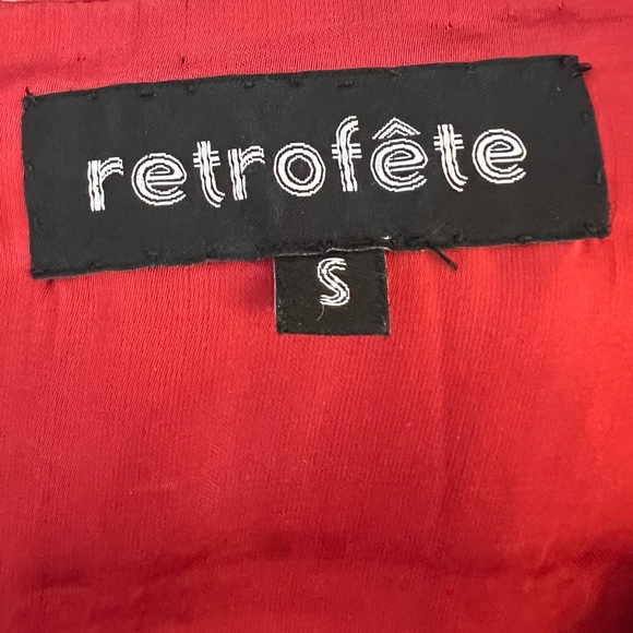 Retrofete Julie Dress in Scarlet Red - Picture 6 of 7